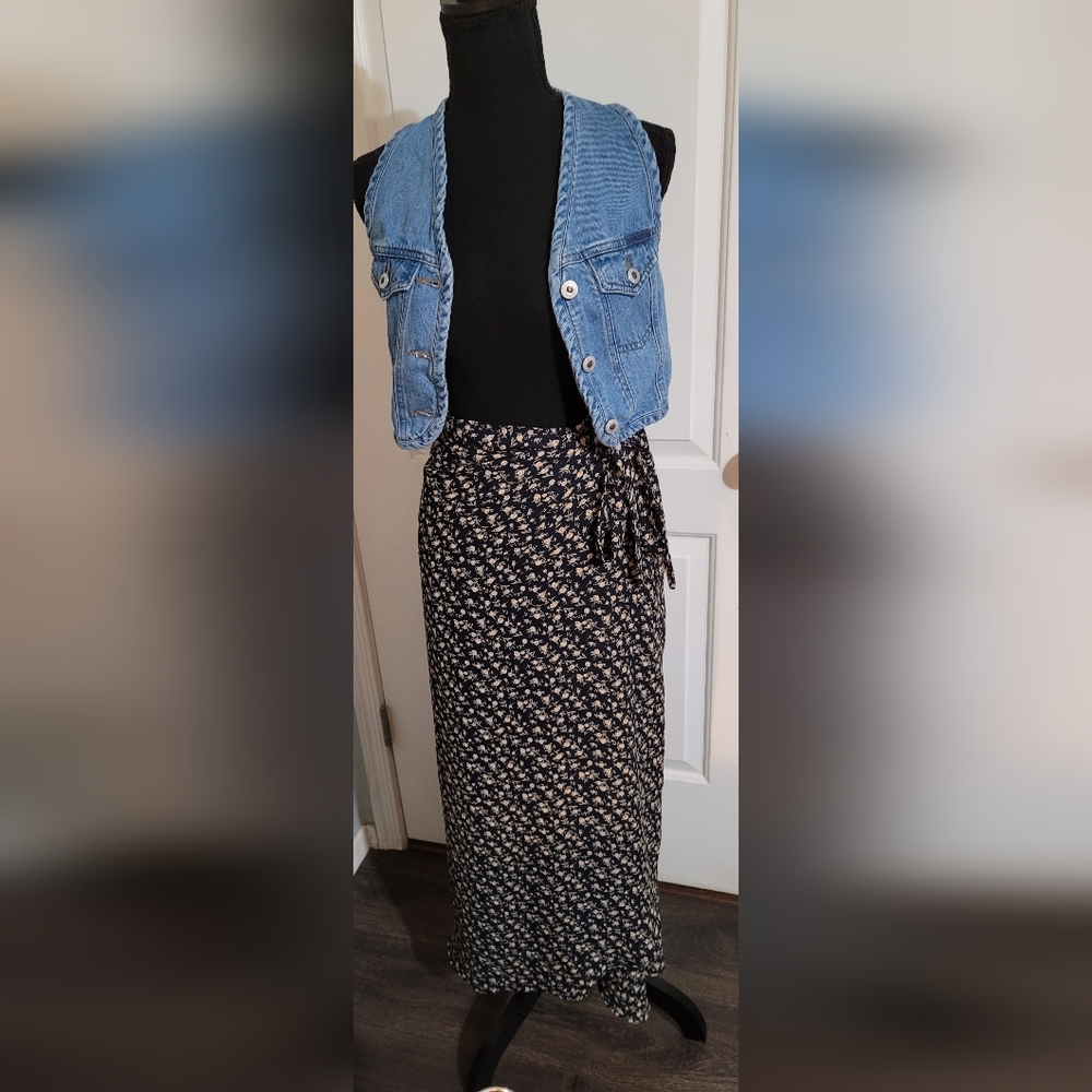 Express 90's floral maxi skirt-Selena style